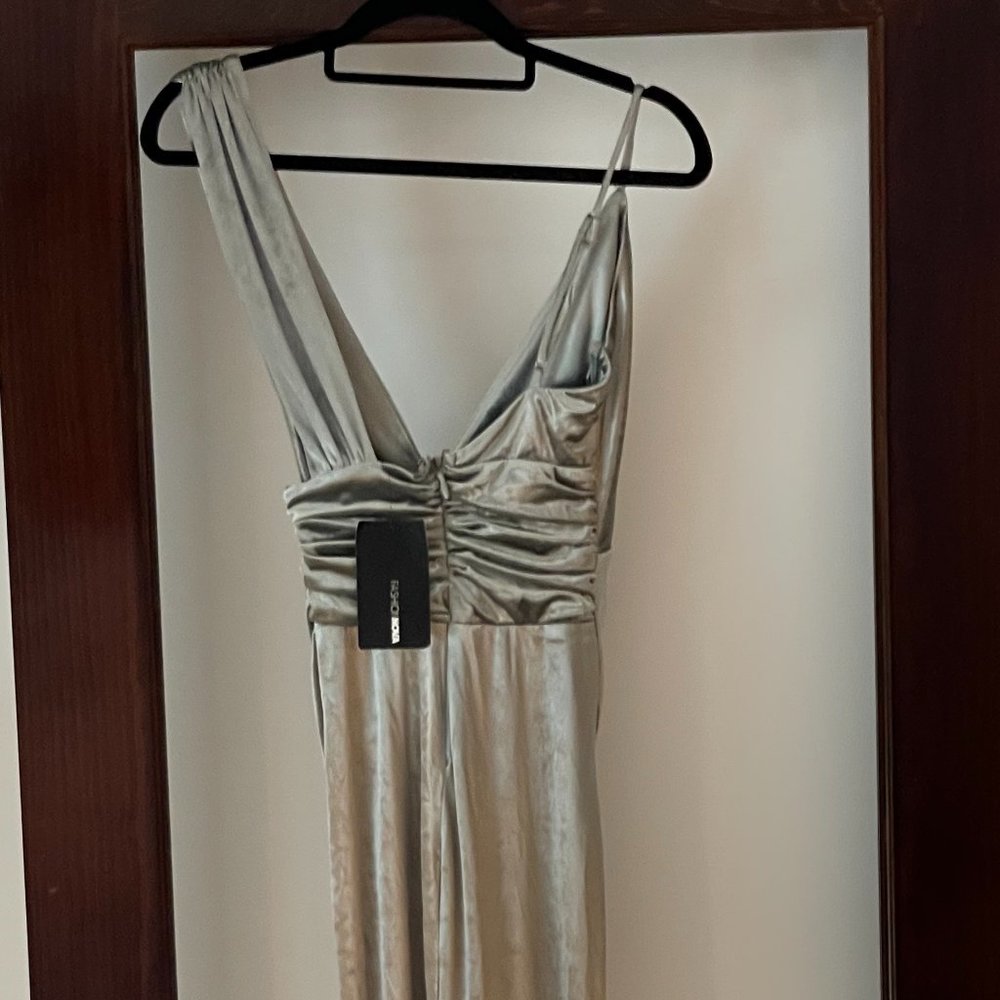 VELVET MAXI DRESS - Picture 6 of 9